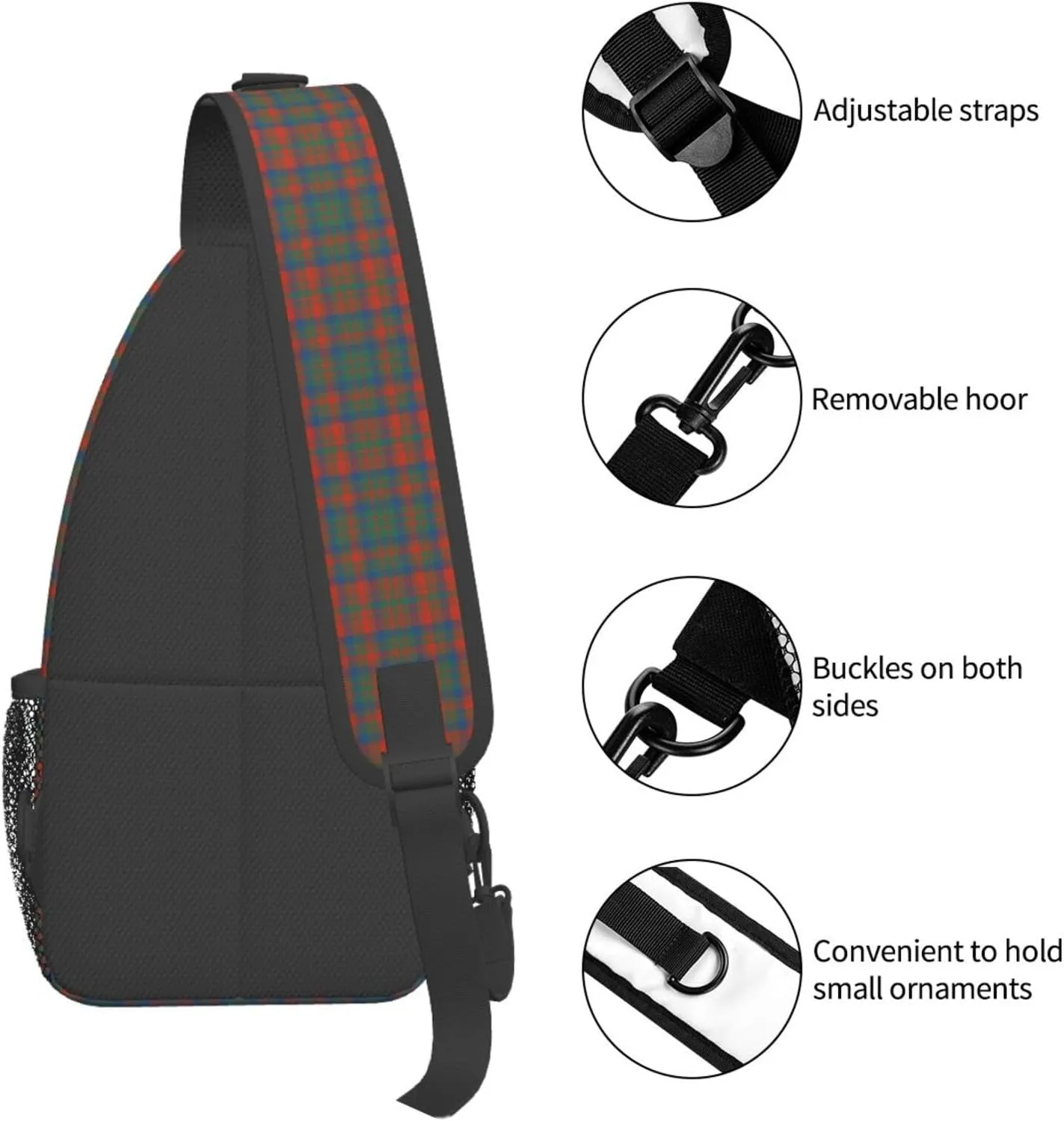 Crossbody Sling Backpack Clan Matheson Ancient Tartan Shoulder Chest Bag Daypack for Traveling Sport