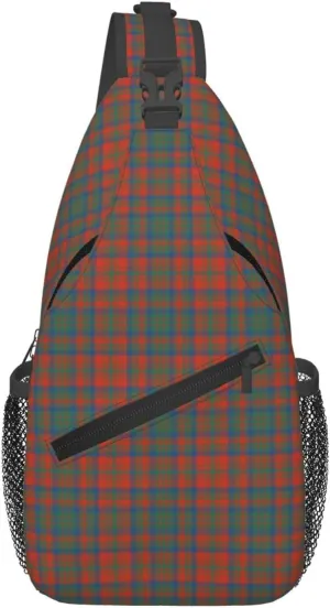 Crossbody Sling Backpack Clan Matheson Ancient Tartan Shoulder Chest Bag Daypack for Traveling Sport