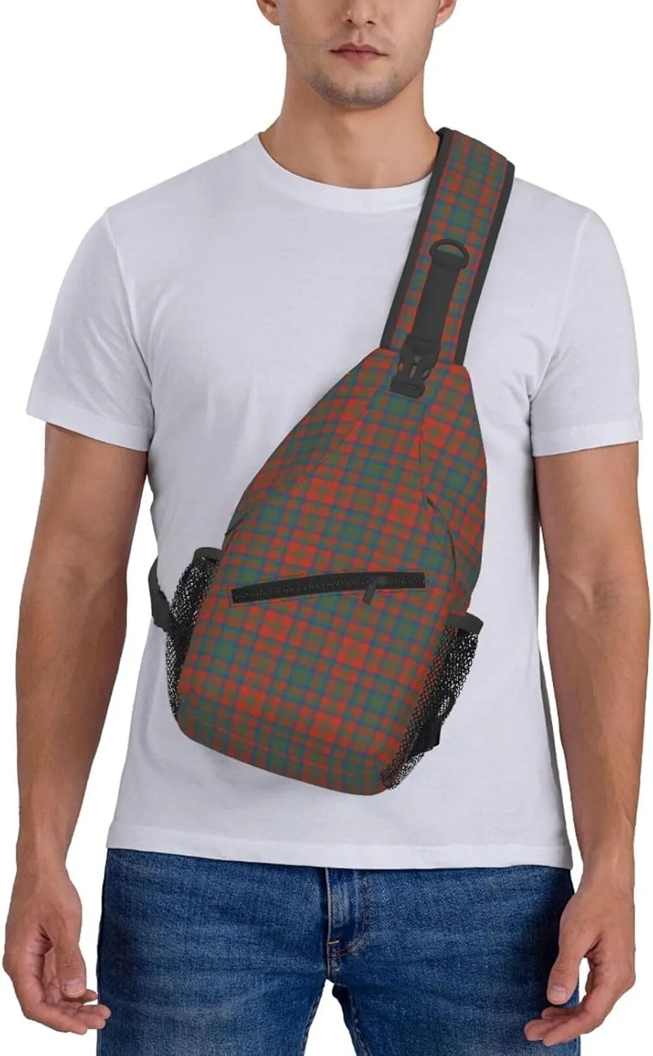Crossbody Sling Backpack Clan Matheson Ancient Tartan Shoulder Chest Bag Daypack for Traveling Sport
