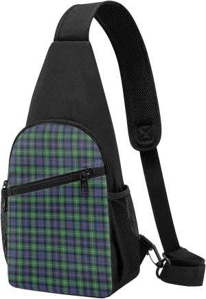Crossbody Sling Backpack Farquharson Ancient Tartan Shoulder Chest Bag Daypack for Traveling Sport