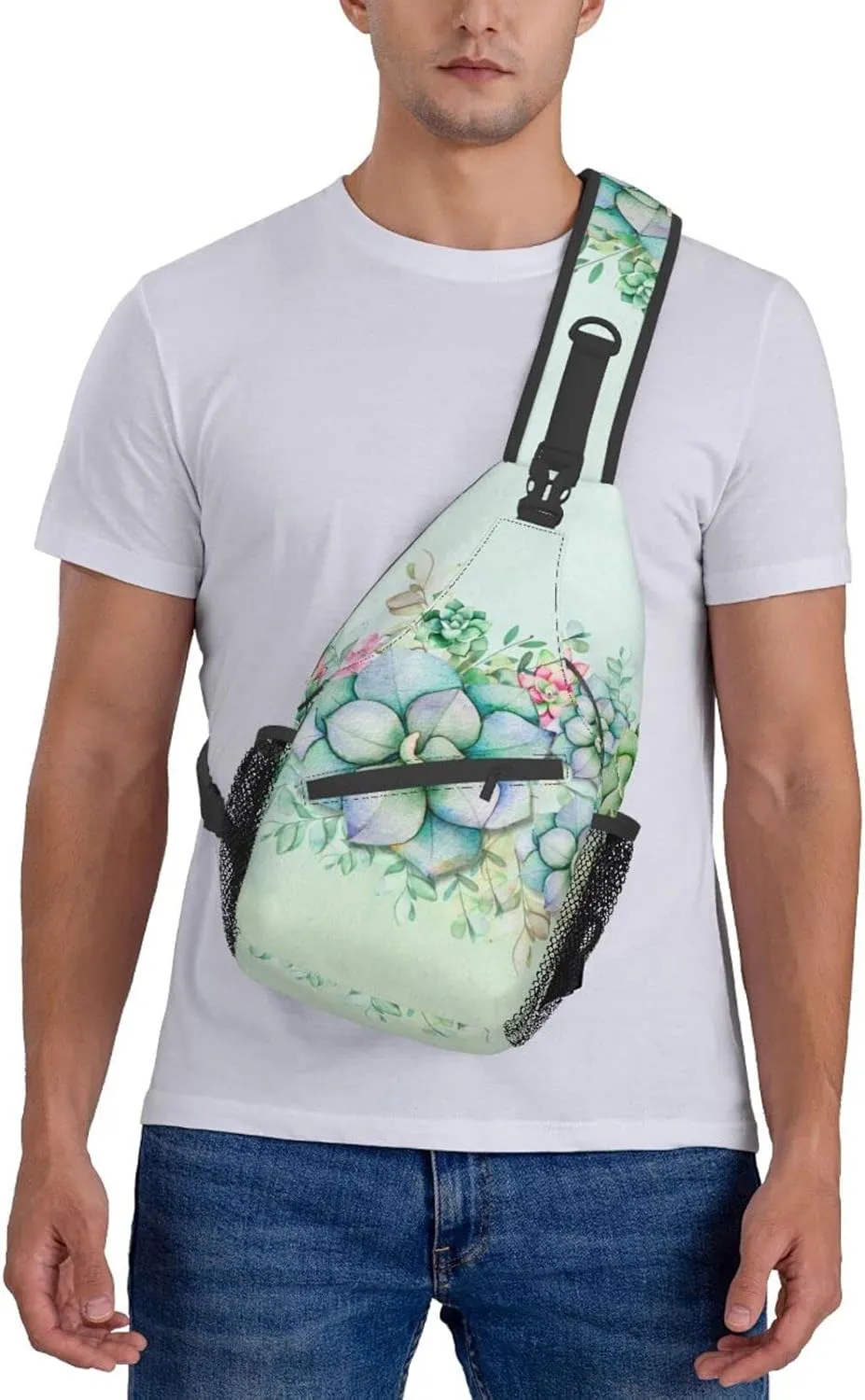 Crossbody Sling Backpack Sling Bag Chest Bag Shoulder Bag Travel Hiking Daypack For Men Women-Summer Vacation Scene