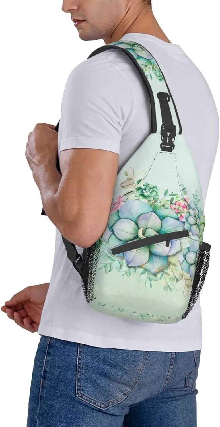 Crossbody Sling Backpack Sling Bag Chest Bag Shoulder Bag Travel Hiking Daypack For Men Women-Summer Vacation Scene