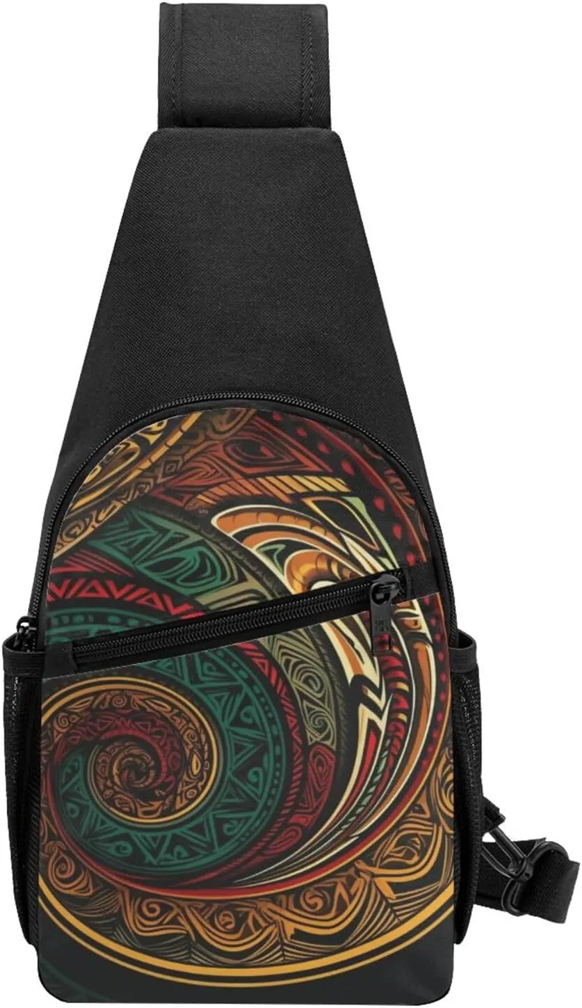 Crossbody Sling Backpack Sling Bag for Men Women Cross Chest Bag Shoulder Bag Dark Teal HD Images Travel Hiking Daypack