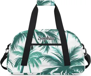 Custom Duffel Bag for Kids Boy Travel Bag Sports Bag Small Gym Bag Dance Tote Kids Duffel Bag Girls Coconut Tree