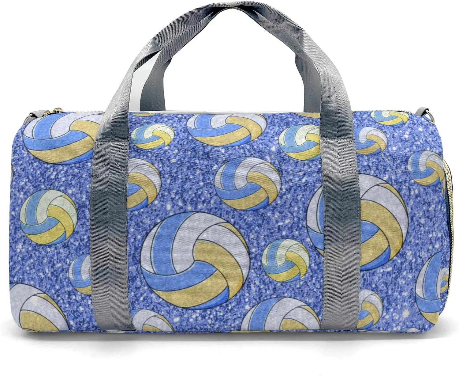Custom Duffel Bag Sports Sport Volleyball Blue Gym Bag Personalized Travel Carry on Bag