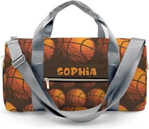 Custom Gift Sport Player Duffel Bag for Sport Basketball Travel Weekender Bag,Carry On Bag for Business Trips Sports Bag