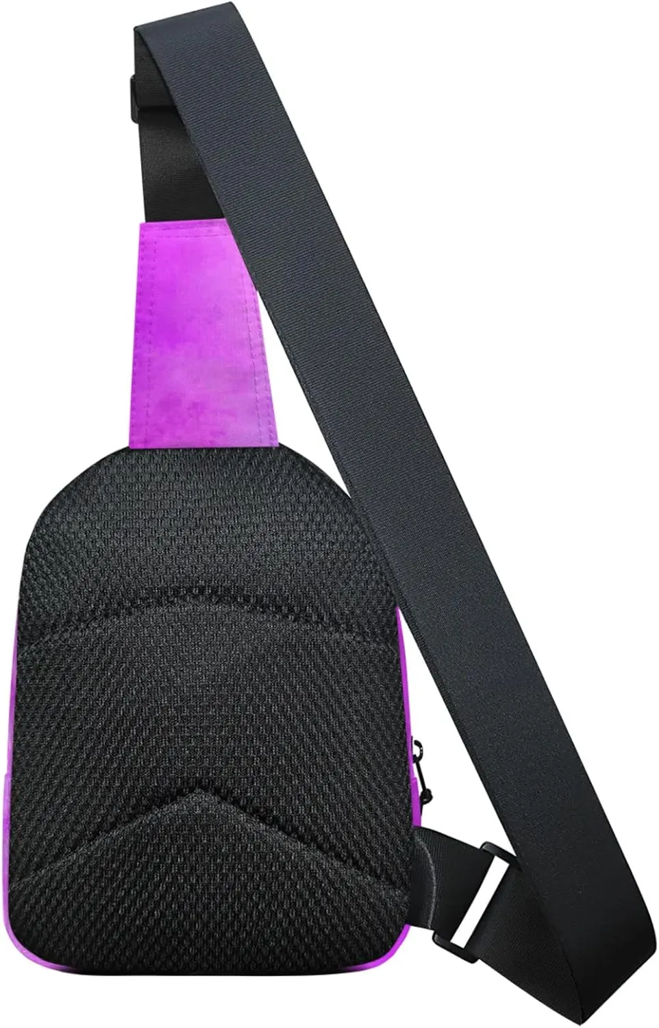 Custom Sling Bag Personalized Chest Bag Crossbody Bags with Initial Travel Shoulder Backpack for Outdoor Sports, Rose Pink