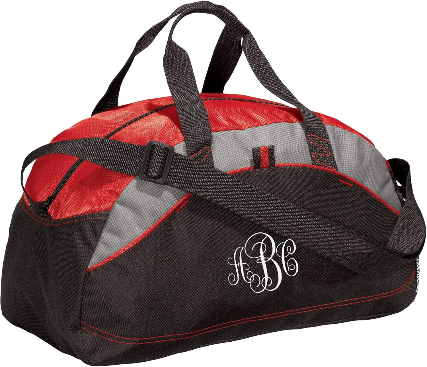 Custom Sport Duffel Bag for Men Women (Contrast Medium) - Add Your Monogram - Personalized Weekender Bag for Gym, Overnight, Travel