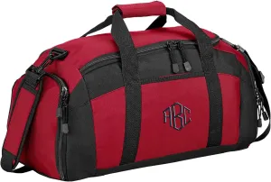 Custom Sport Duffel Bag for Men Women (Gym Bag) - Add Your Monogram - Personalized Weekender Bag for Overnight, Gym, Travel