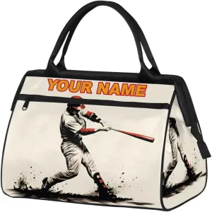 Customizable Travel sports bag - Wear-resistant and waterproof, large-capacity digital printing, can be customized TEXT/LOGO, multi-functional compartment pockets, travel sports must have,travel bag