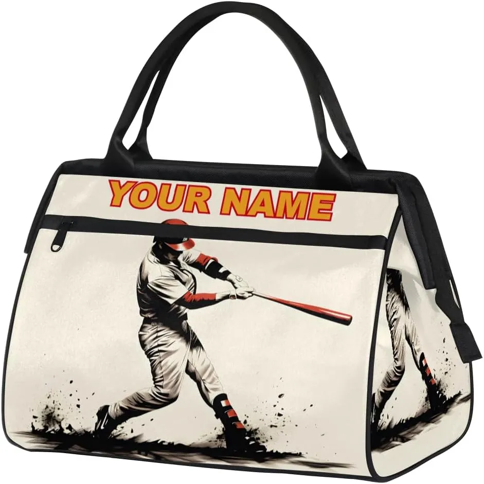 Customizable Travel sports bag - Wear-resistant and waterproof, large-capacity digital printing, can be customized TEXT/LOGO, multi-functional compartment pockets, travel sports must have,travel bag