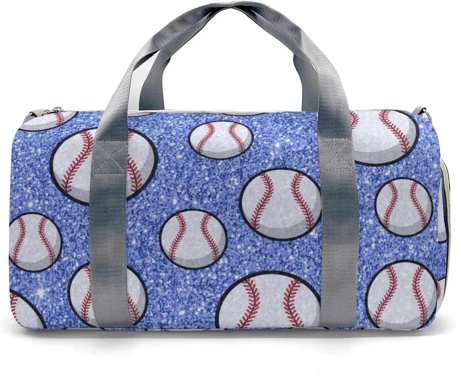 Custon Name Sport Baseball Blue Gym Sport Yoga Duffel Bag Sport Player Travel Bag,Sport Gym Bag Gift