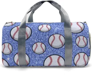 Custon Name Sport Baseball Blue Gym Sport Yoga Duffel Bag Sport Player Travel Bag,Sport Gym Bag Gift