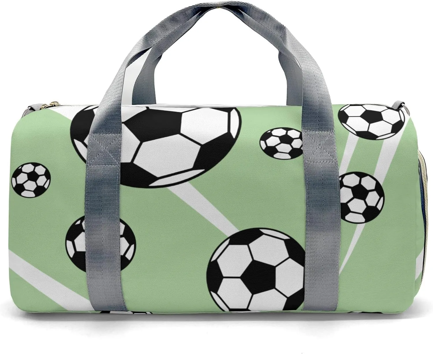 Custon Name Sport Soccer Team Player Number Mint Gym Sport Yoga Duffel Bag Sport Player Travel Bag,Sport Gym Bag Personalized Gift for Travel Hand Bag Carry on Bag