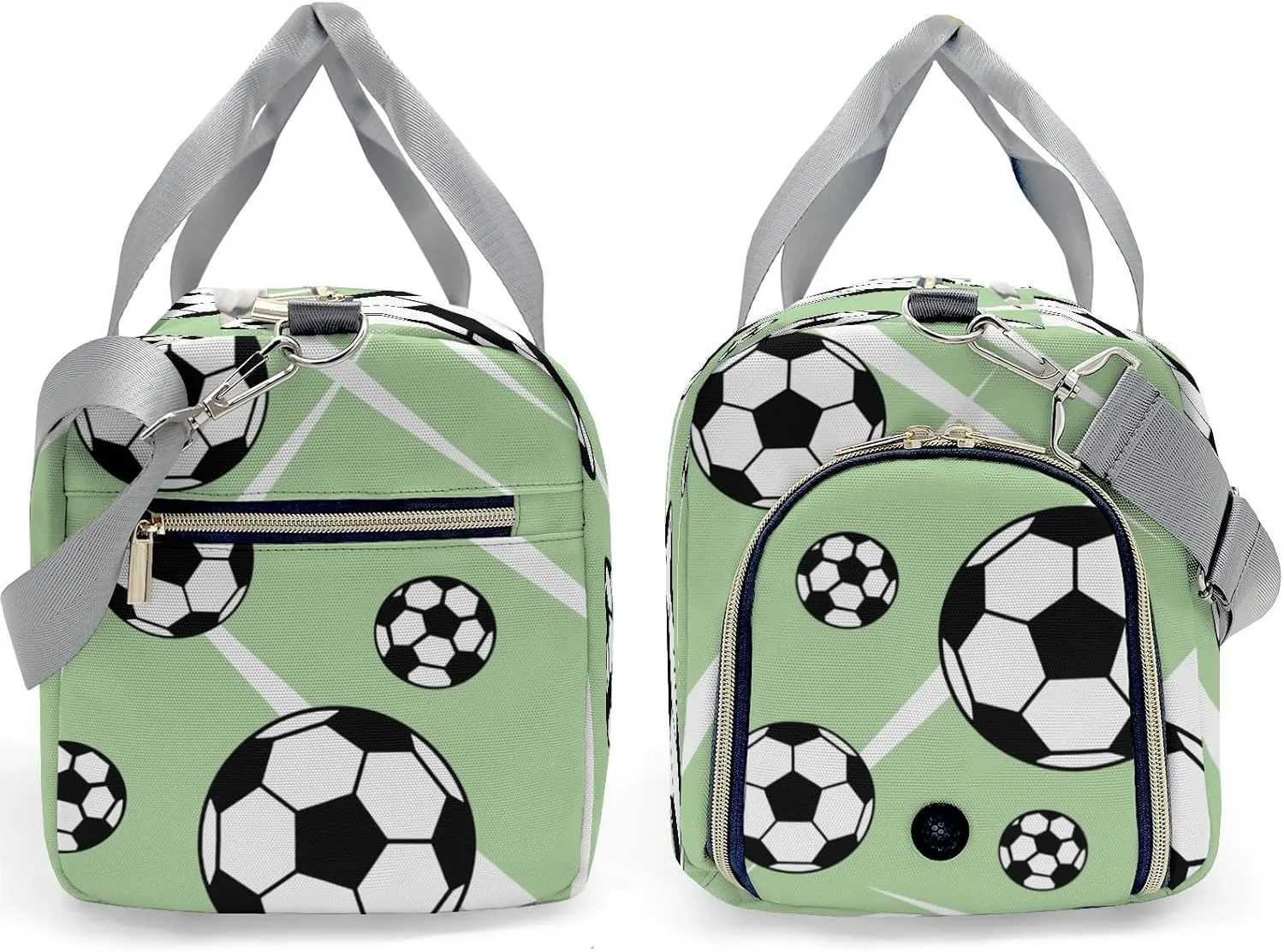 Custon Name Sport Soccer Team Player Number Mint Gym Sport Yoga Duffel Bag Sport Player Travel Bag,Sport Gym Bag Personalized Gift for Travel Hand Bag Carry on Bag
