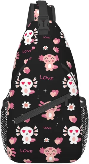 Cute Animal Sling Bag Crossbody Backpack Hiking Travel Daypack Chest Bag Lightweight Shoulder Bag For Women Men