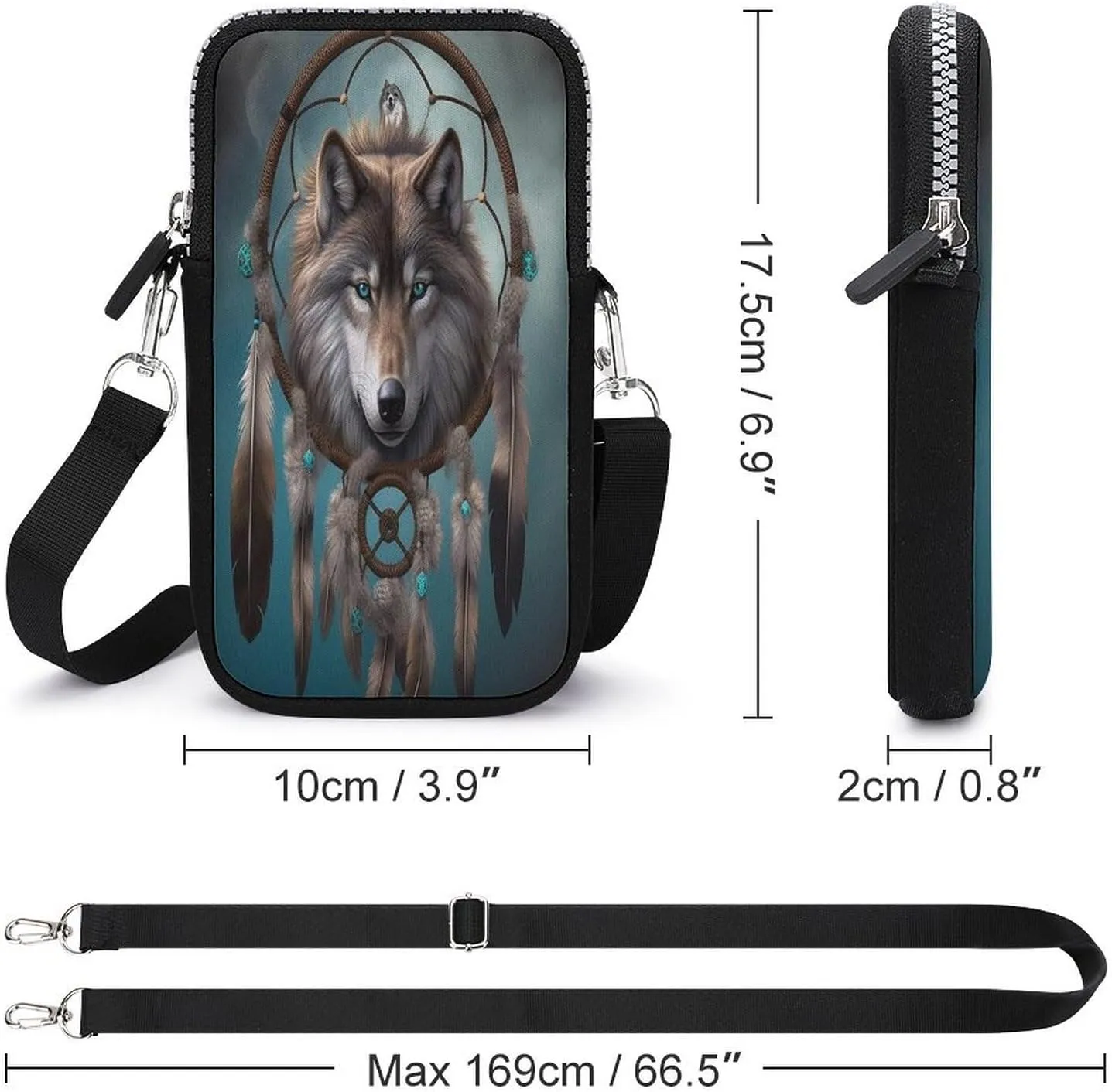 Cute Funny Grey Cats Pattern Small Crossbody Bag for Women,Lightweight Mini Shoulder Bag Wallet Cell Phone Purse For Running,Travel,Commuting