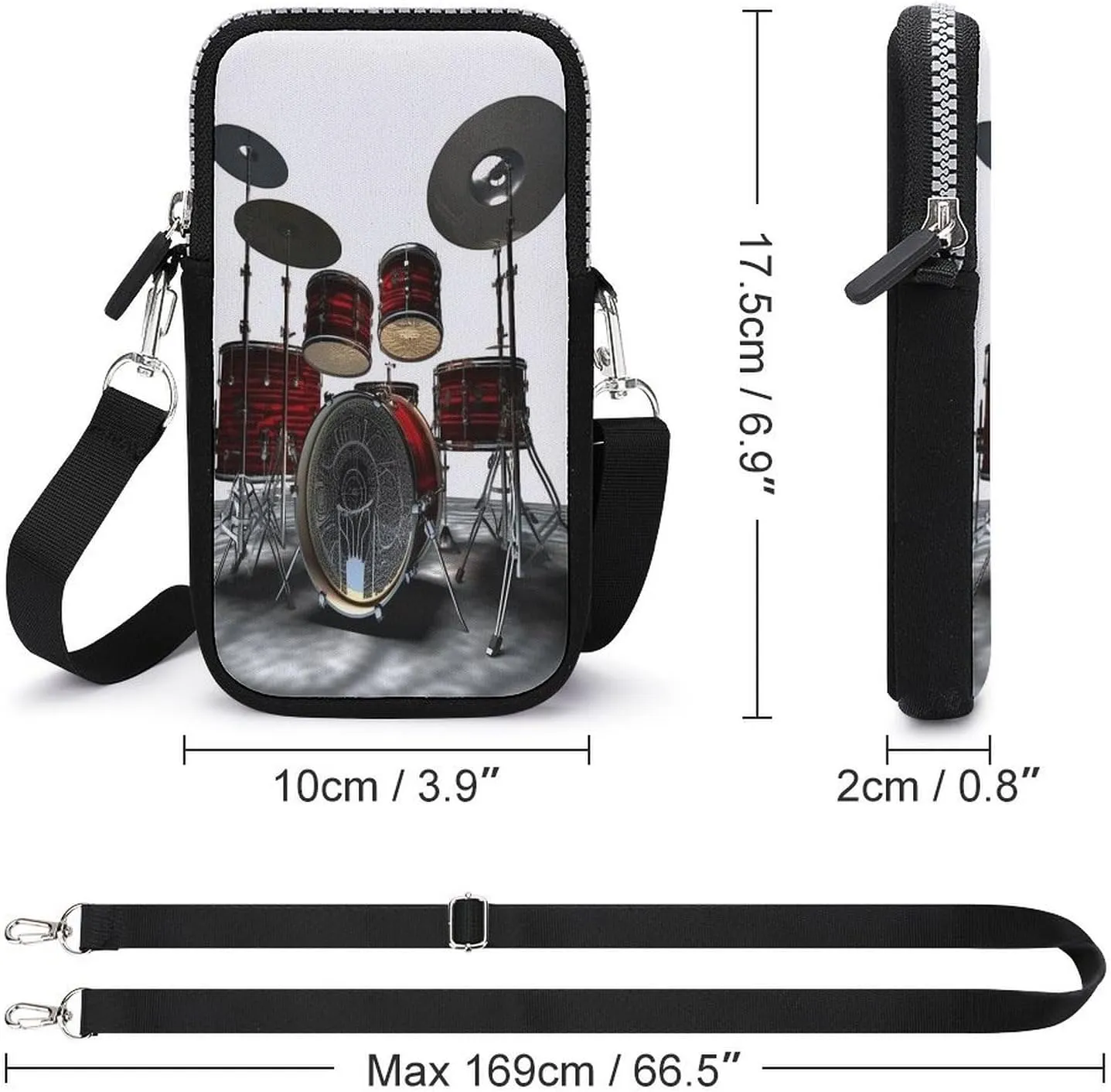 Cute Guinea Pig Small Crossbody Bag for Women,Lightweight Mini Shoulder Bag Wallet Cell Phone Purse For Running,Travel,Commuting