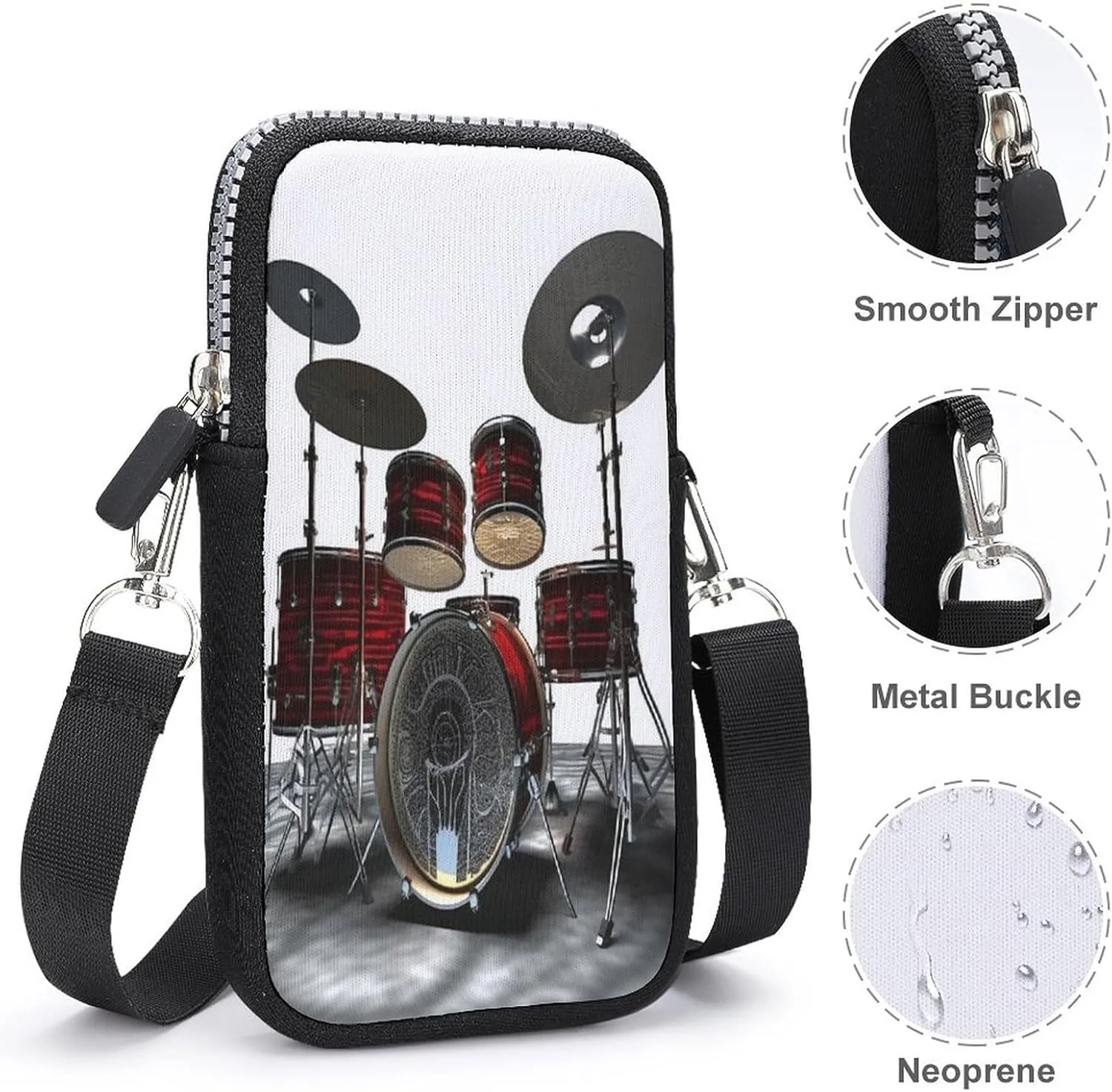 Cute Guinea Pig Small Crossbody Bag for Women,Lightweight Mini Shoulder Bag Wallet Cell Phone Purse For Running,Travel,Commuting