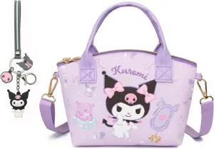 Cute Mini Purse Crossbody, Soft PU Leather Messenger Shoulder Bag Cartoon Handbag, 2Pcs