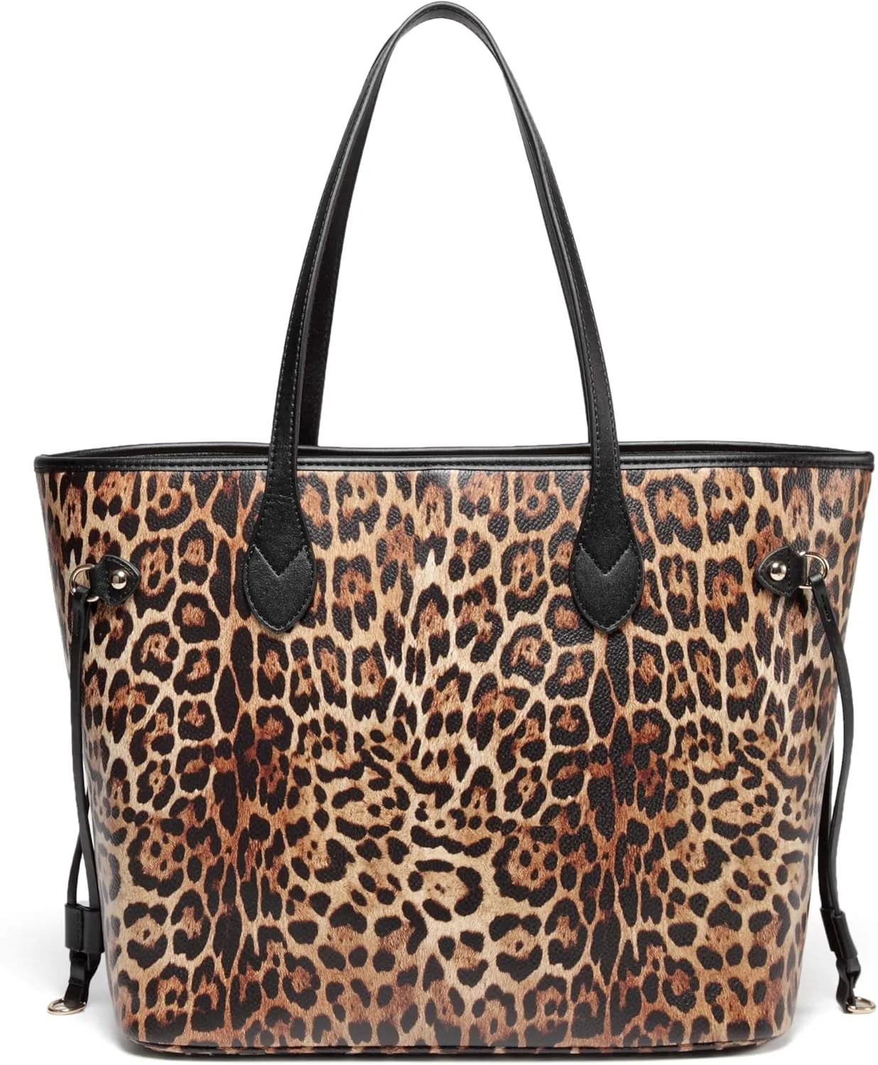 Daisy Rose Tote Shoulder Travel Bag & Matching Clutch PU Vegan Leather