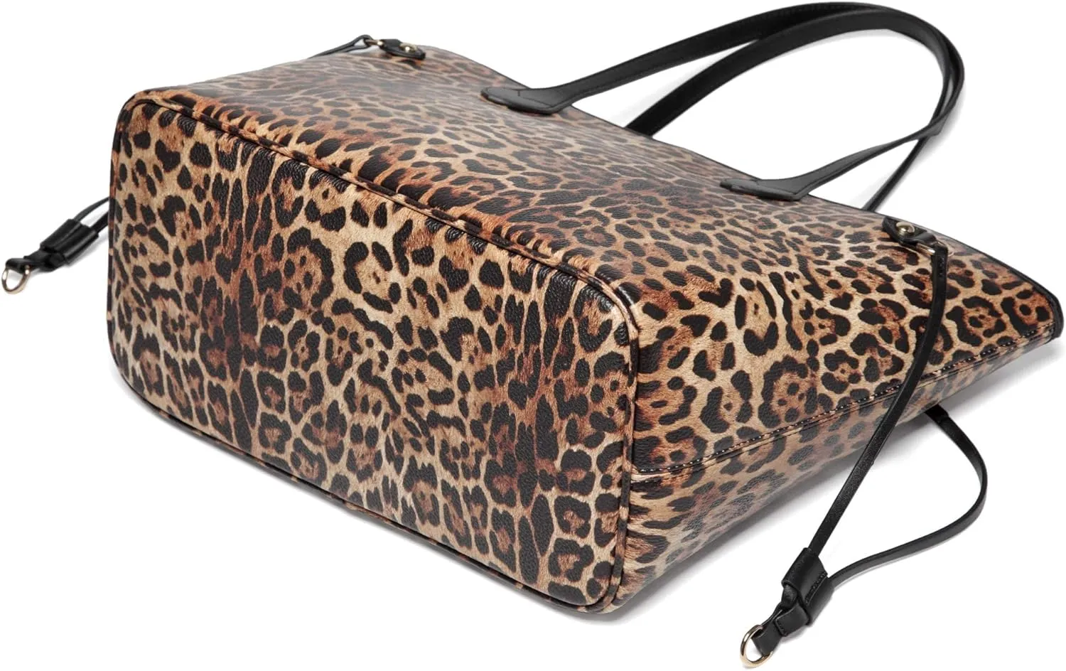 Daisy Rose Tote Shoulder Travel Bag & Matching Clutch PU Vegan Leather