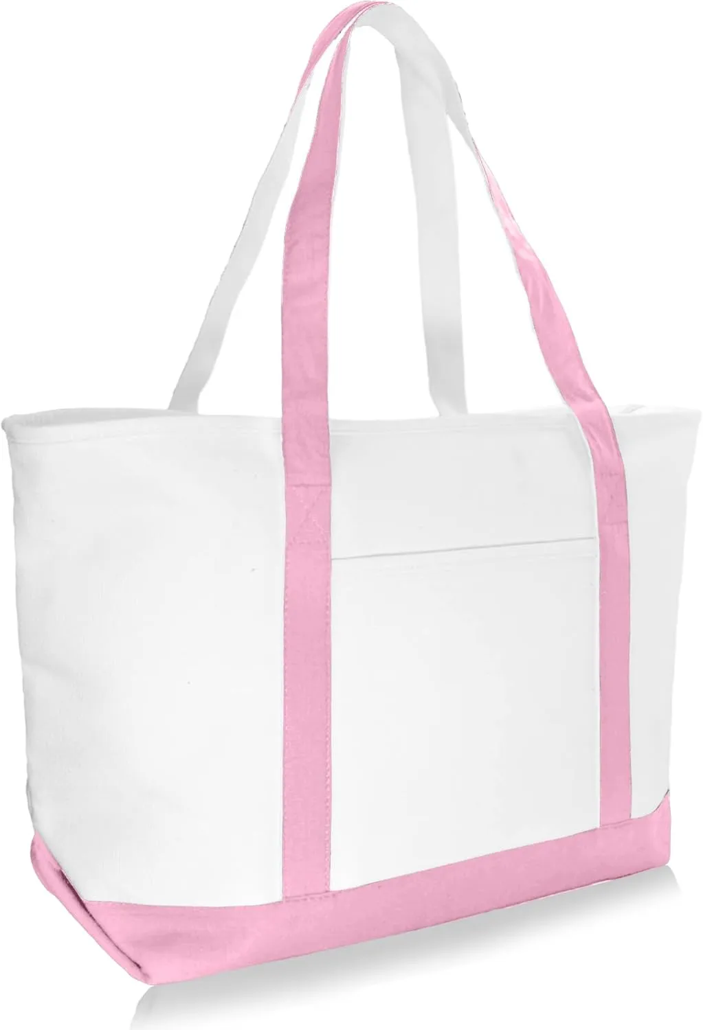 DALIX Daily Shoulder Tote Bag Premium Cotton in Pink