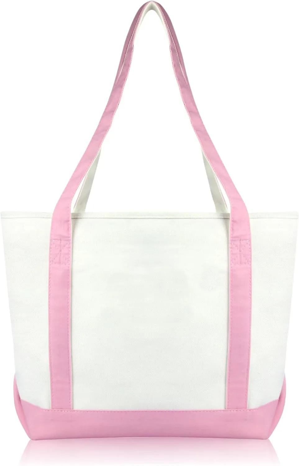 DALIX Daily Shoulder Tote Bag Premium Cotton in Pink