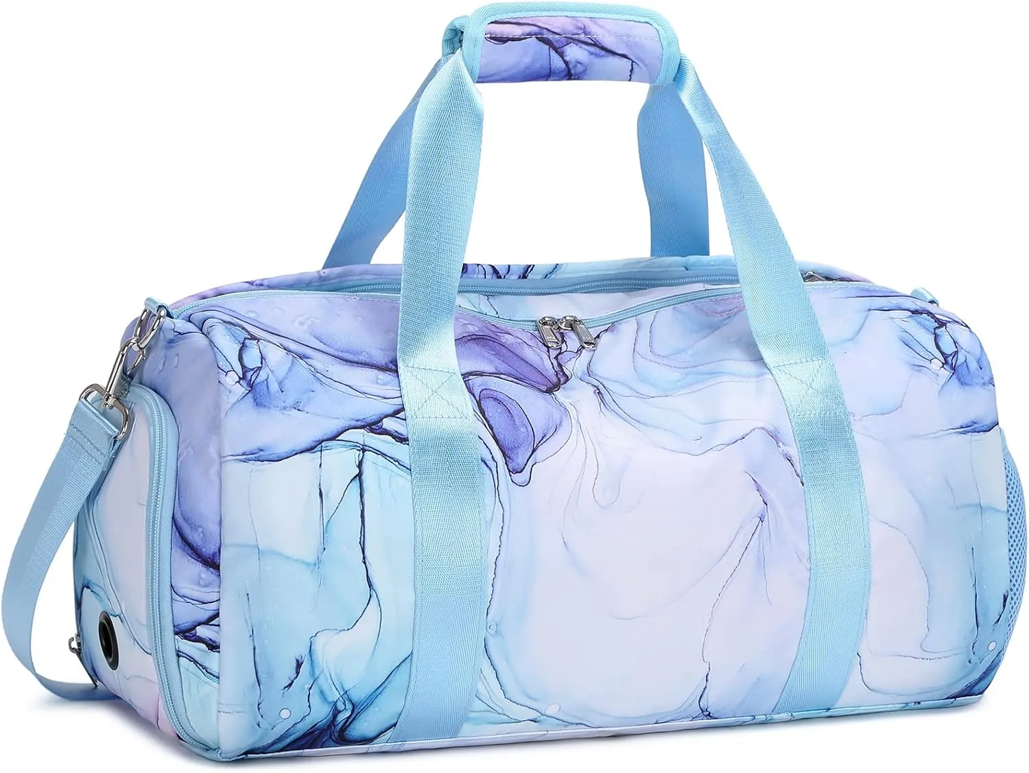 Dance Bag for Girls Sports Duffle Bags Weekender Overnight Sleepover Bag for Girls Water Resistant Gym Bag with Shoes Compartment Wet Pocket