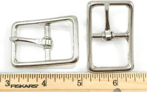 Dangerous Threads Center BAR Buckle Buckles 1" Nickel Finish 10 Pieces