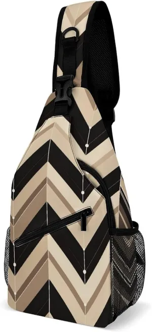 Dark And Light Colors Crossbody Bag, Sling Bag, Sling Backpack, Belt Bags for Travel Outdoors Hiking