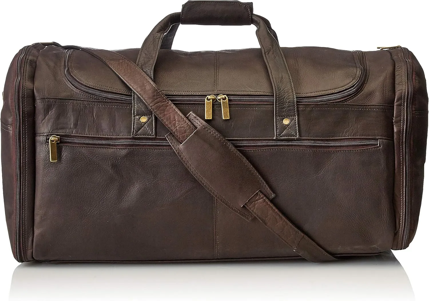 David King & Co. Extra Large Multi Pocket Duffel, Cafe, One Size