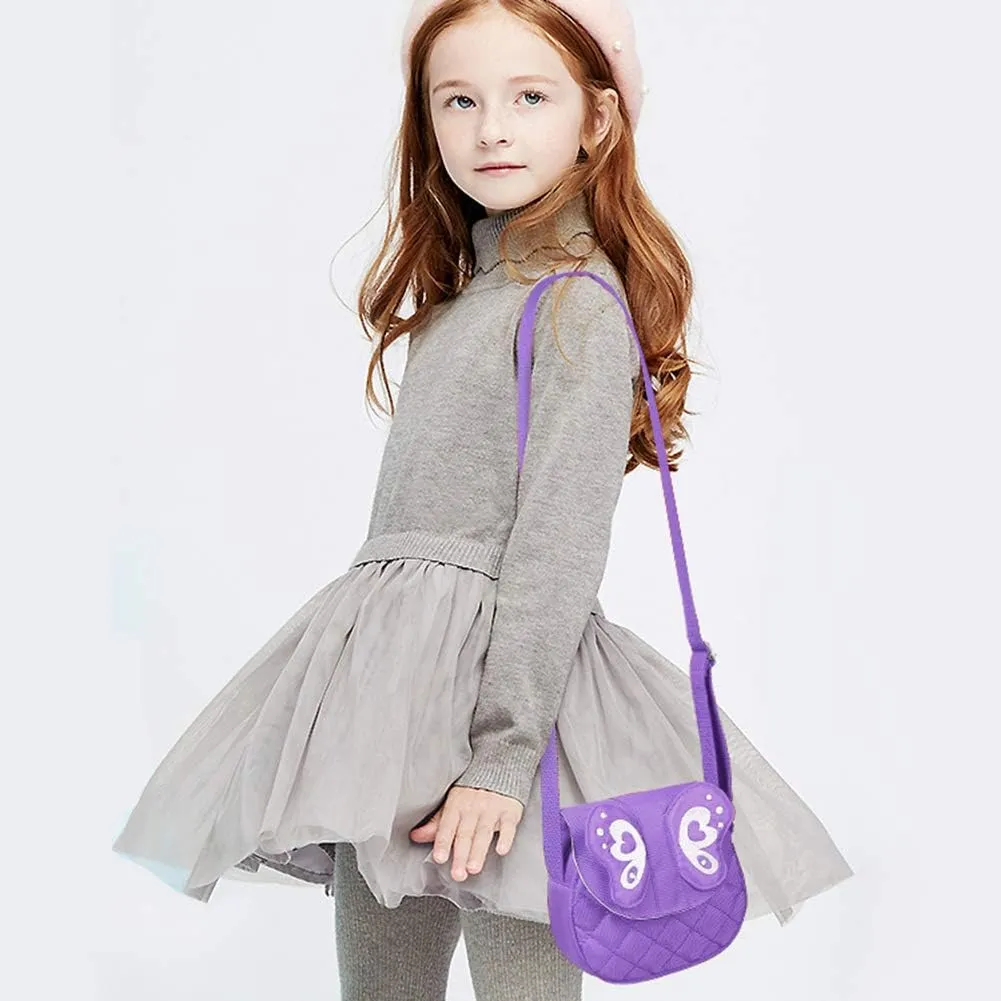DEEKEY Little Girls Purses for Kids - Toddler Mini Cute Princess Handbags Shoulder Crossbody Messenger Bag Toys Gifts