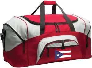 DELUXE Puerto Rico Flag Suitcase Duffel Bag or LARGE Puerto Rico Gym Bag Gear