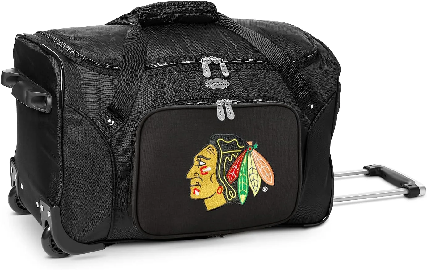 Denco 22-inch Wheeled Duffel Bag, Black, Large