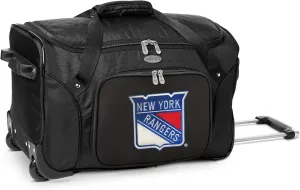 Denco 22-inch Wheeled Duffel Bag, Black, Large