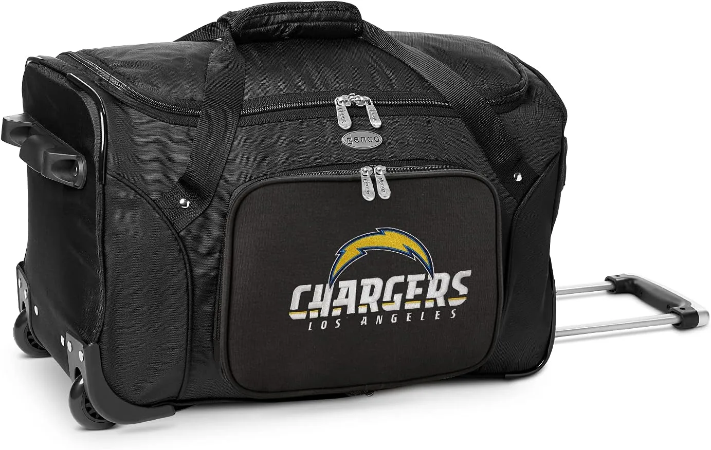 Denco 22-inch Wheeled Duffel Bag, Black, Large