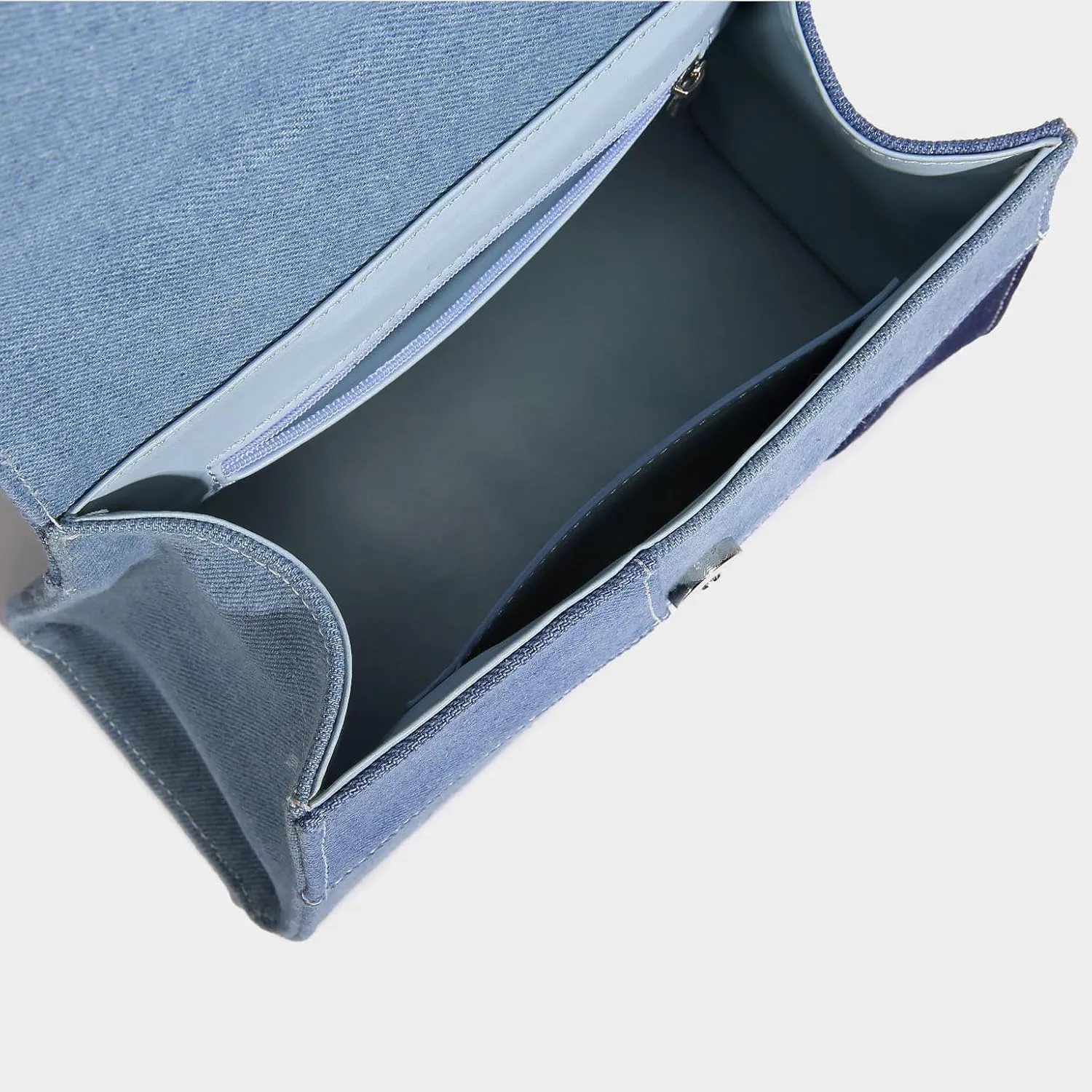 Designer Saddle Purse for Women Flap Patchwork Denim Shoulder Bag And Crossbody Bag New Top Handle Handbag