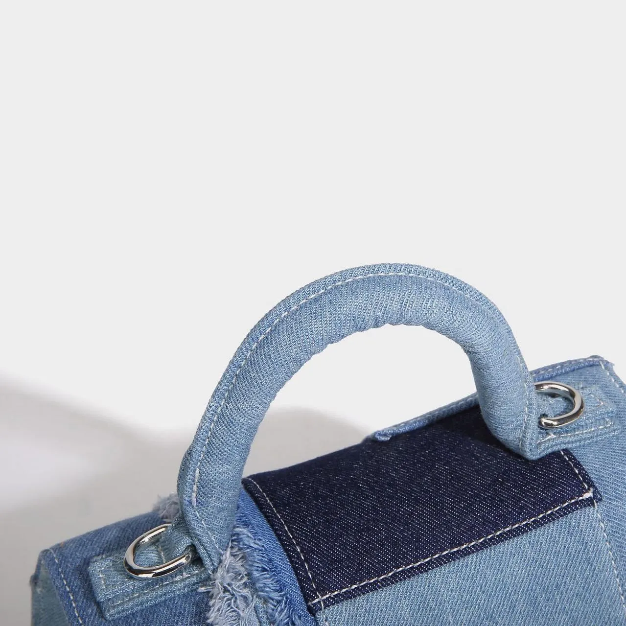 Designer Saddle Purse for Women Flap Patchwork Denim Shoulder Bag And Crossbody Bag New Top Handle Handbag