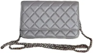 Designer Women’s Chain Wallet - Classic Mini Sheepskin Coin Purse, Luxury Leather Clutch with Gift Box, for Daily Use & Gifts