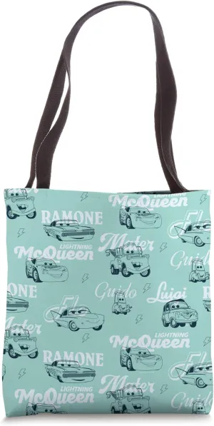 Disney and Pixar’s Cars Lightning McQueen & Friends Pattern Tote Bag
