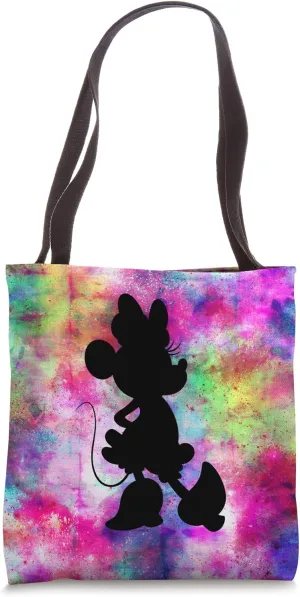 Disney Minnie Mouse Silhouette Cosmic Tie Dye Tote Bag