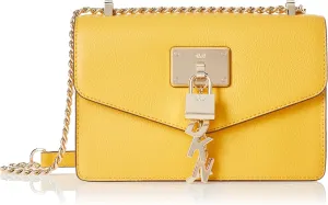 DKNY Women's Elissa Small Shoulder Bag with Logo Charm