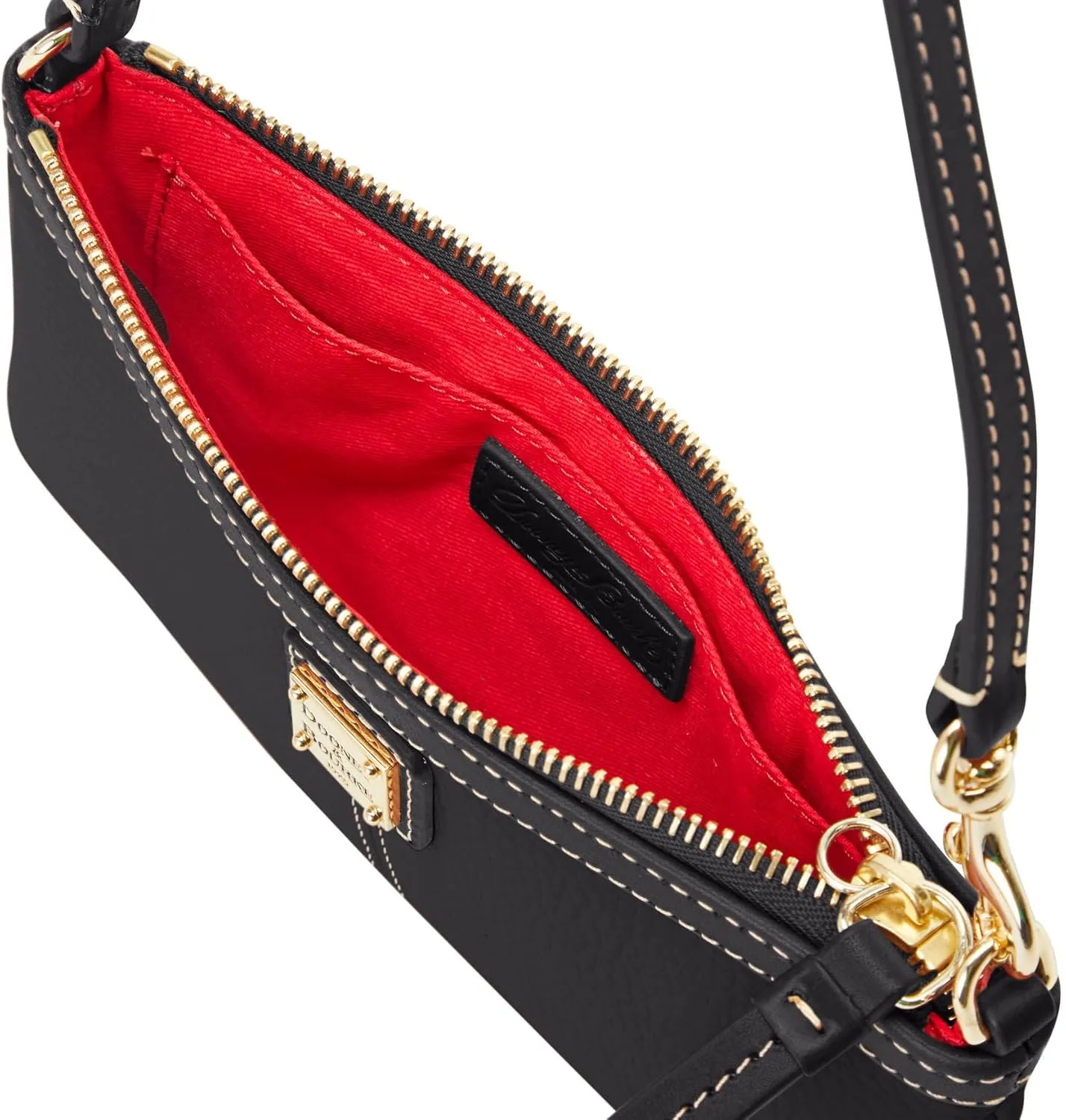 Dooney & Bourke Designer Handbags for Women, Pebble Grain Leather Wristlet Wallet for Women