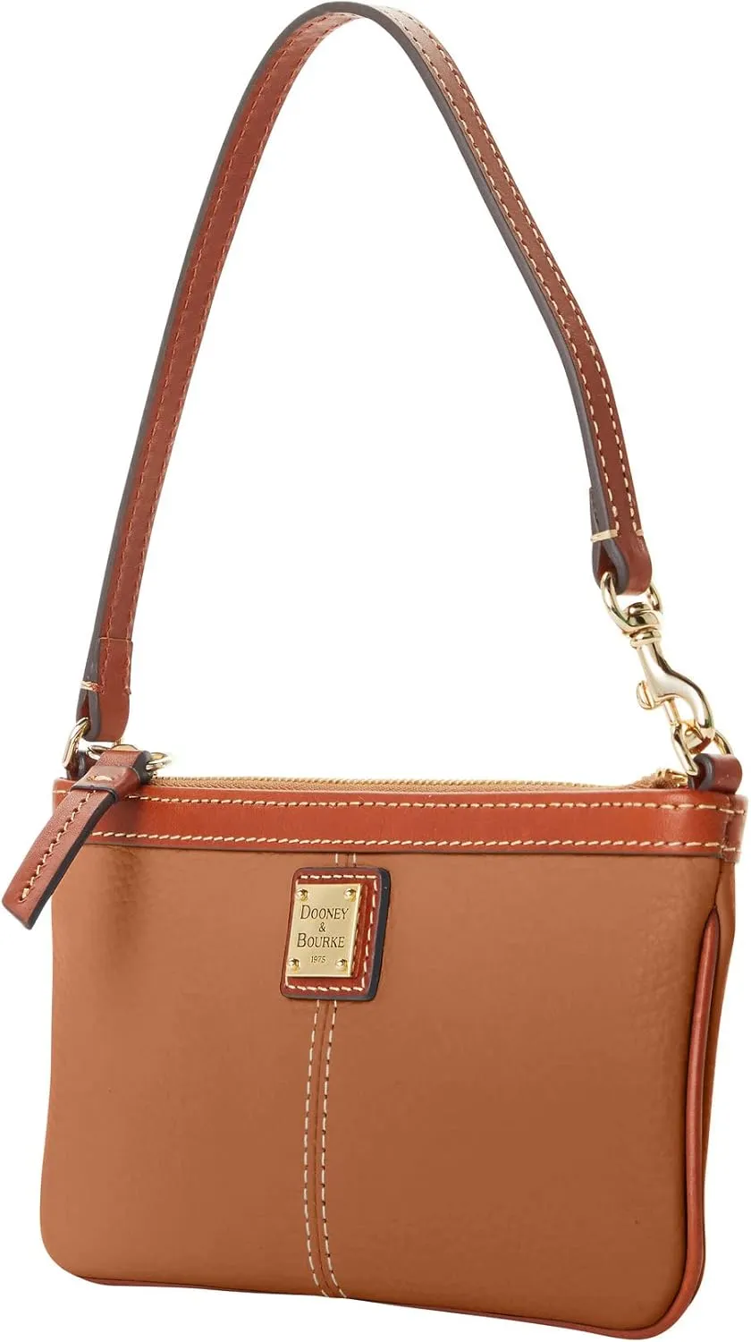 Dooney & Bourke Designer Handbags for Women, Pebble Grain Leather Wristlet Wallet for Women
