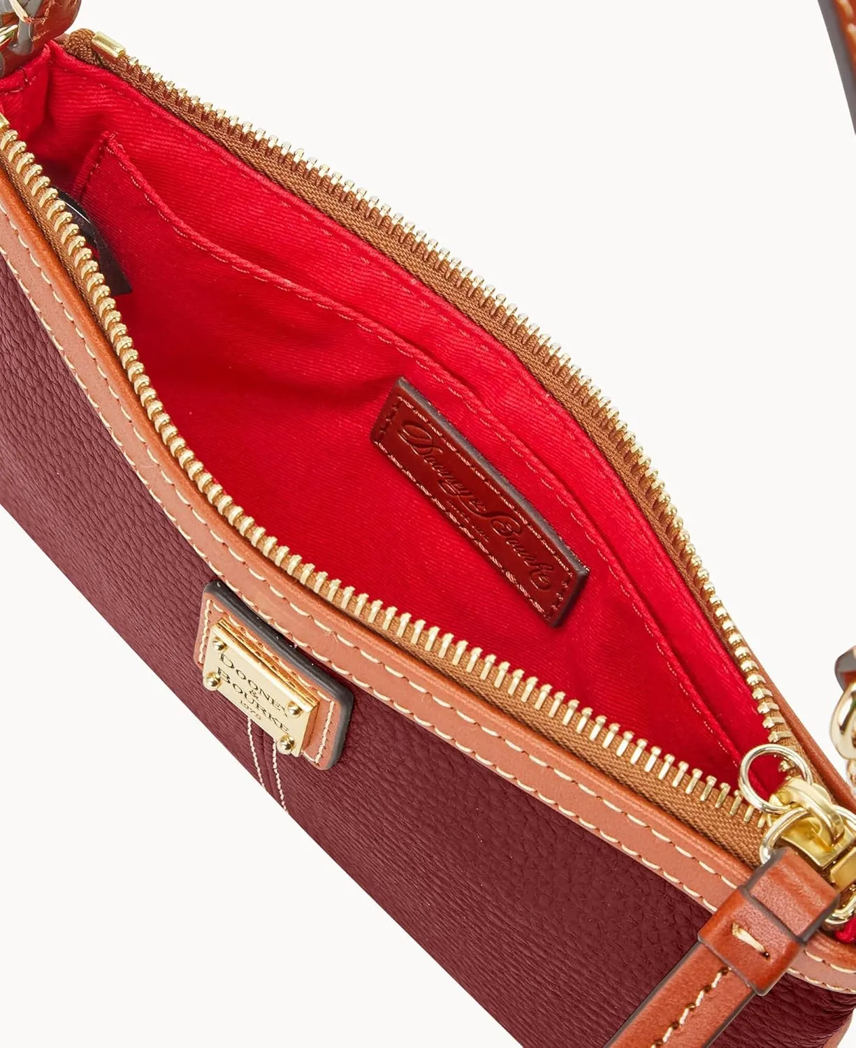 Dooney & Bourke Designer Handbags for Women, Pebble Grain Leather Wristlet Wallet for Women