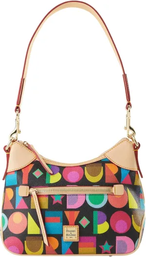 Dooney & Bourke Handbag, Art Deco Small Hobo Shoulder Bag