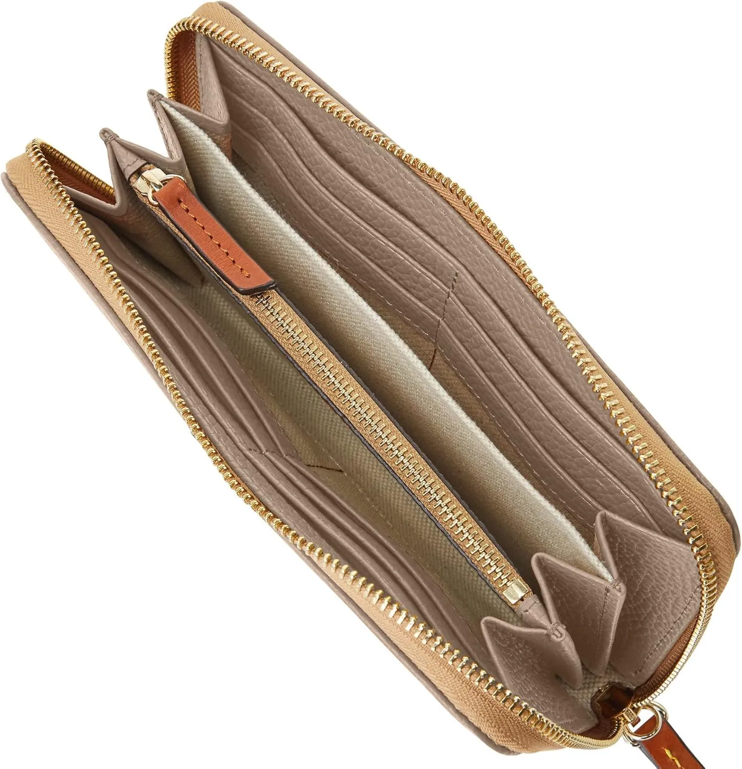 Dooney & Bourke Wallets for Women, Pebble Grain Leather Large Zip Around Wristlet with Removable Strap