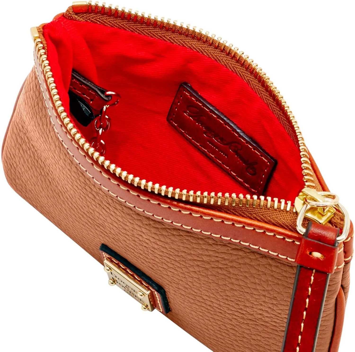 Dooney & Bourke Women's Wallets, Medium Pebble Grain Leather Wristlet Wallet for Women