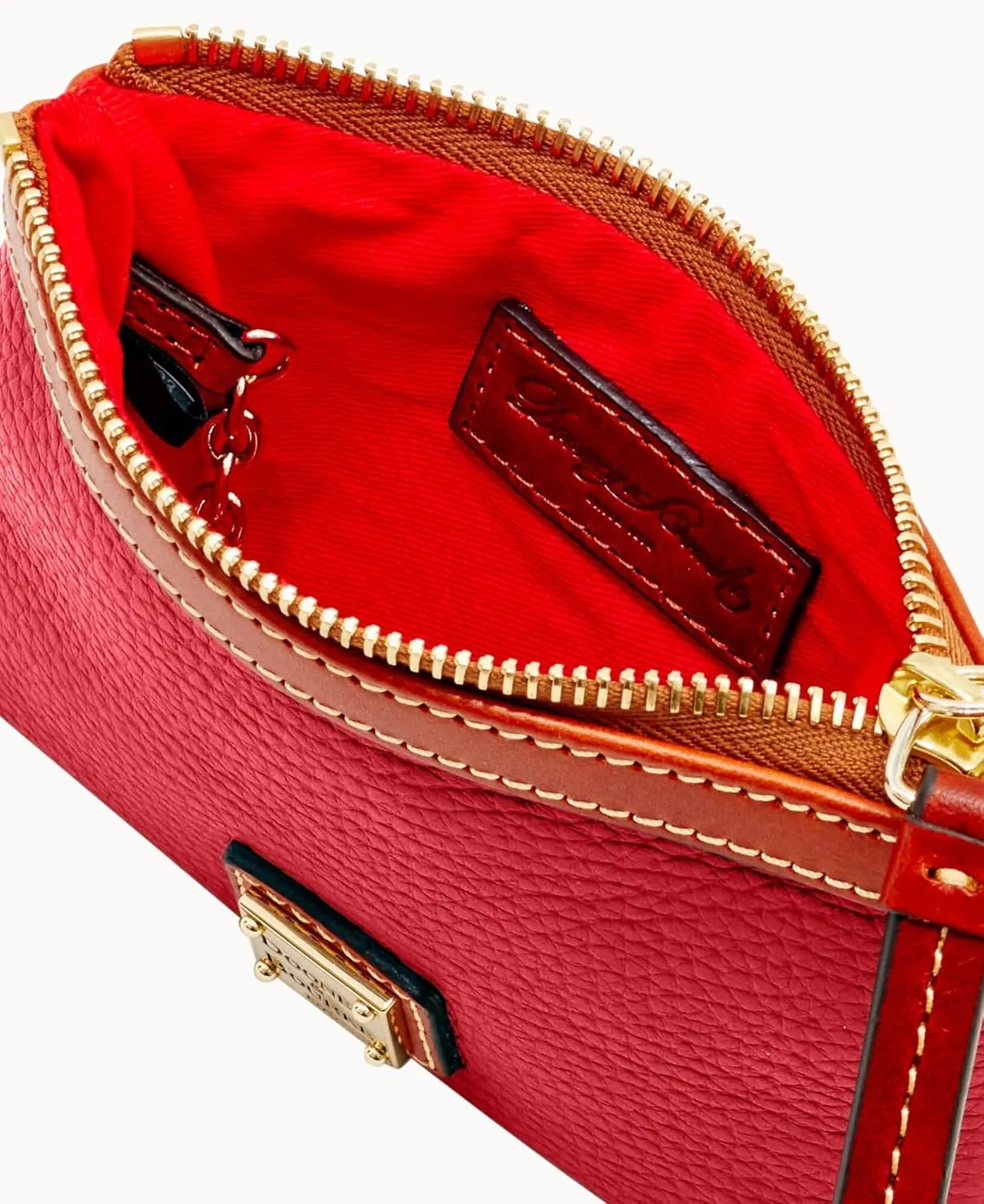 Dooney & Bourke Women's Wallets, Medium Pebble Grain Leather Wristlet Wallet for Women